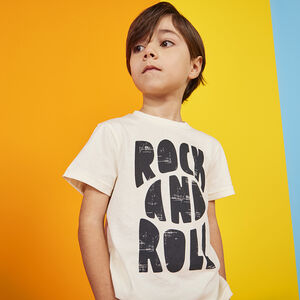 Camiseta de manga corta con estampado fantasía niño 