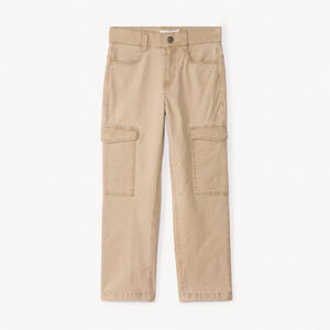 Pantalón cargo de tela lisa para niño 
