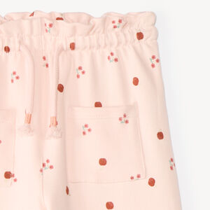 Pantalón de chándal amplio para niña con estampado original 