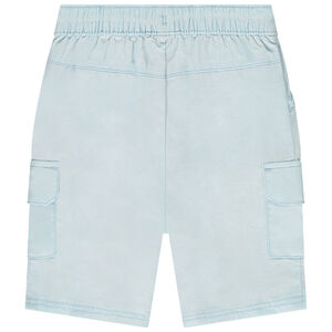 Bermudas unicolor con bolsillos tipo cargo para bebé niño 