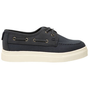 Zapatillas bajas de barco bi-materia con cordones elásticos para niño  Main Zapatillas bajas de barco bi-materia con cordones elásticos para niño