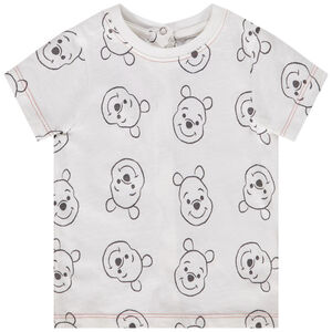 T-shirt manches courtes en jersey slub imprimé Winnie Disney pour bébé garçon 