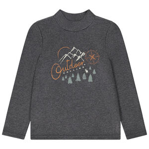 Sudadera de niño con cuello alto y estampado fantasía 