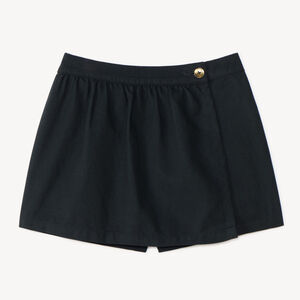 Falda corta de niña efecto wrap 