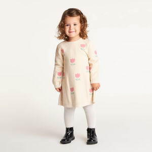 Ropa de punto jacquard de manga larga para niña bebé 