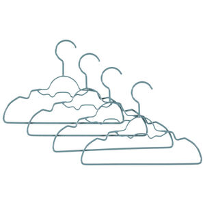 Lote de 4 perchas de metal con forma de coche 