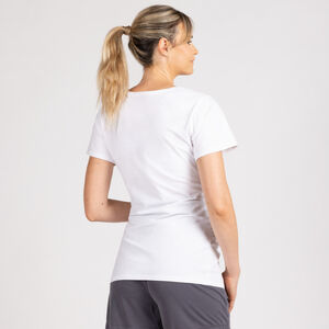 Camiseta de embarazo de manga corta lisa 