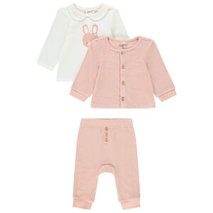 Conjunto camiseta cuello claudine chaqueta y pantalón Main Conjunto camiseta cuello claudine chaqueta y pantalón