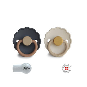 PACK 2 CHUPETES SILICONA DAISY AURORA/CHAMOMILE 0+ 