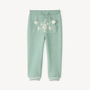 Pantalones de chándal para bebé niño con divertida bolsa canguro. 