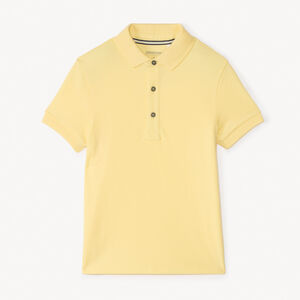 Polo de algodón de manga corta en color liso para niño 