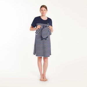 Camisón de lactancia y pelele estilo marinero 