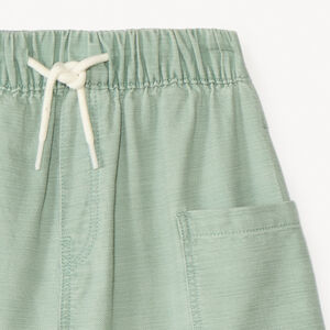 Bermudas lisas con bolsillos de carpintero para niño 