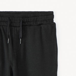 Pantalón jogging de felpa liso con bordado para niño 