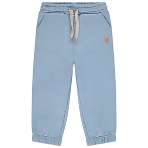 Pantalón jogging de felpa con corazón bordado en lurex para bebé niña  Main Pantalón jogging de felpa con corazón bordado en lurex para bebé niña