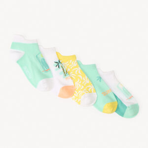Conjunto de 5 calcetines cortos con motivos tropicales para niño 