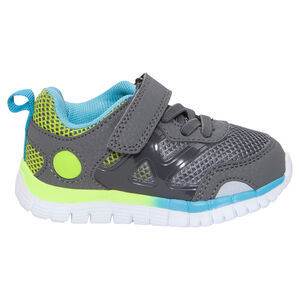 Zapatillas deportivas bajas de malla con cordones elásticos y velcro 