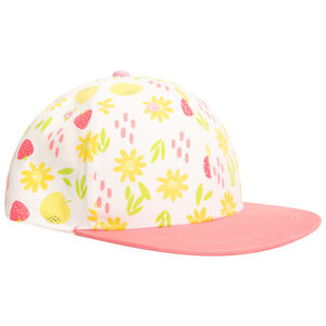 Gorra snapback estampado frutas para niña 