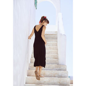 Vestido largo de tirantes para mujer 