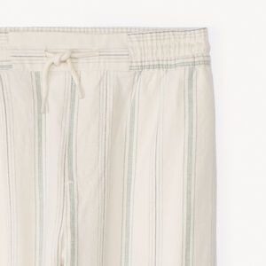 Pantalón recto de tela rayada niño 
