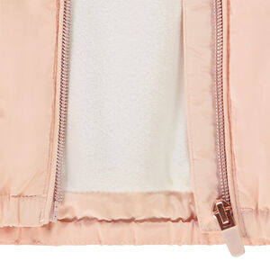 Chubasquero con capucha efecto satinado para bebé niña 