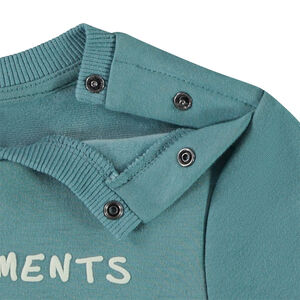 Conjunto de jogging de felpa con estampado de oso polar para bebé niño 