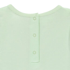 Conjunto de pijama largo de jersey estampado para niña. 