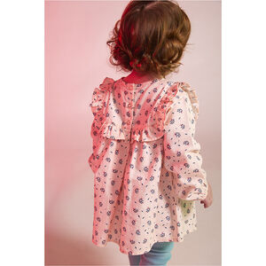 Ensemble 2 pièces tunique imprimée + caleçon côtelé pour bébé fille 