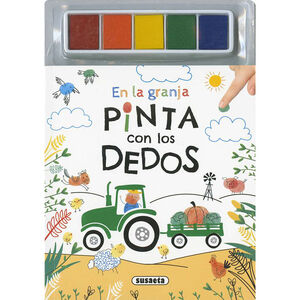 Libro para colorear Pinta con los dedos en la granja +3 años 