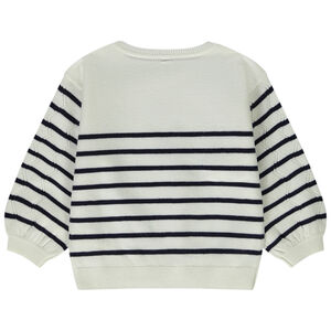 Jersey marinero de punto calado para bebé niña 