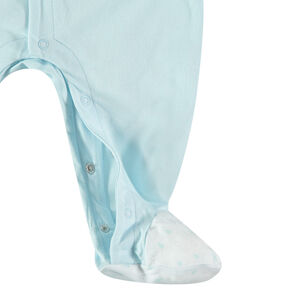 Pelele de algodón con estampado y mensaje 