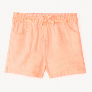 Short de tela de color sólido para bebé niña 