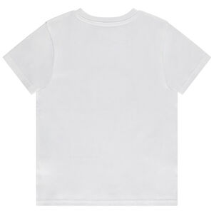 Camiseta manga corta con estampado de auriculares niño 