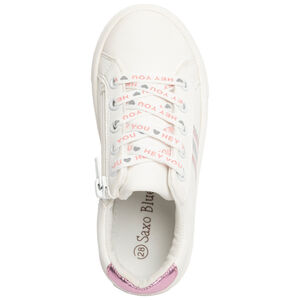 Zapatillas bajas con cordones y bandas aplicadas para niña 