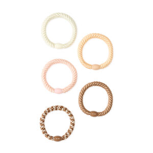 Lot de 5 élastiques à cheveux fille tressés 
