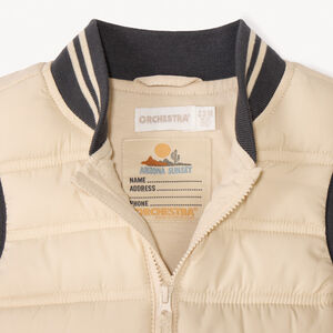 Chaleco acolchado liso para bebé niño 
