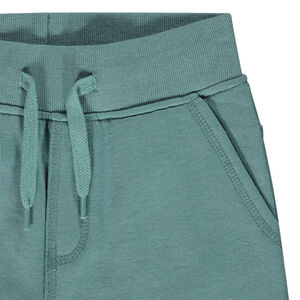 Bermudas de felpa unicolor con cintura elástica niño 