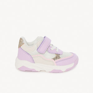 Zapatillas deportivas de malla y purpurina niña bebé 
