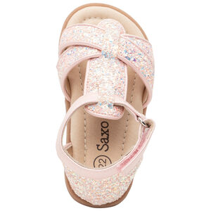 Sandalias de purpurina iridiscente para niña bebé 