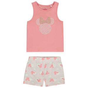 Set de pijama corto 2 piezas Minnie Disney para niña 