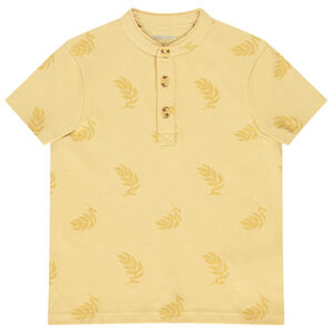 Polo de manga corta con cuello mao para niño 