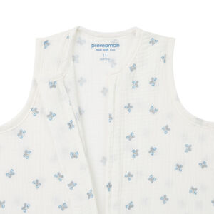 Saco de dormir sin mangas en gasa de algodón TOG 0,5 - Flores pequeñas 