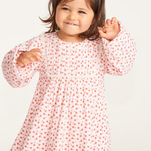 Ropa de bebé niña de manga larga con estampado floral 