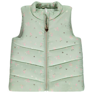 Doudoune sin mangas estampado flores/corazones para bebé niña  Main Doudoune sin mangas estampado flores/corazones para bebé niña