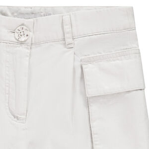 Pantalón cargo de lino liso para niña  Main Pantalón cargo de lino liso para niña
