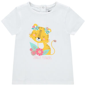 Camiseta estampada manga corta de algodón orgánico 