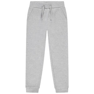 Pantalon de jogging en molleton gratté uni pour fille Main Pantalon de jogging en molleton gratté uni pour fille