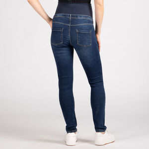 Vaqueros slim de embarazo con banda alta 