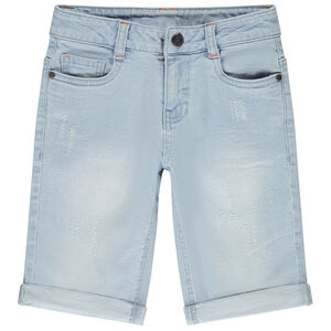 Bermuda vaquero efecto used y lavado para niño 