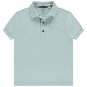 Polo de manga corta liso para niño 